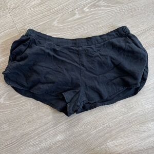 BDG Black Linen Shorts